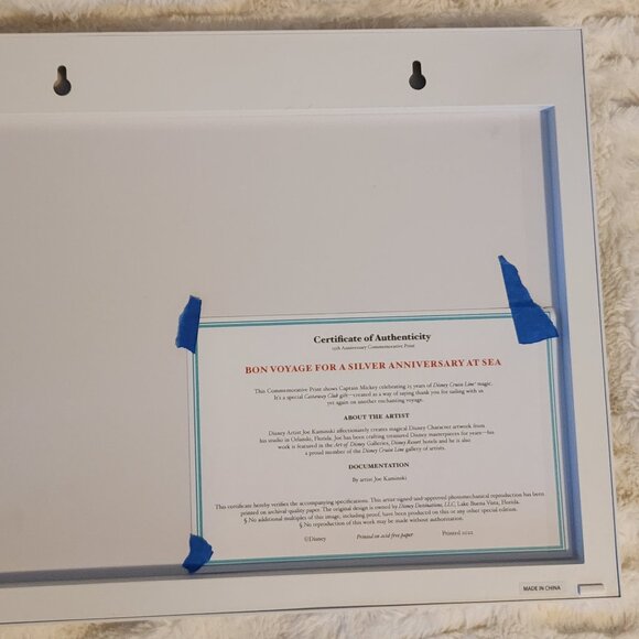 Disney's "Bon Voyage For A Silver Anniversary At Sea" Painting by Joe Kaminski - Picture 5 of 6